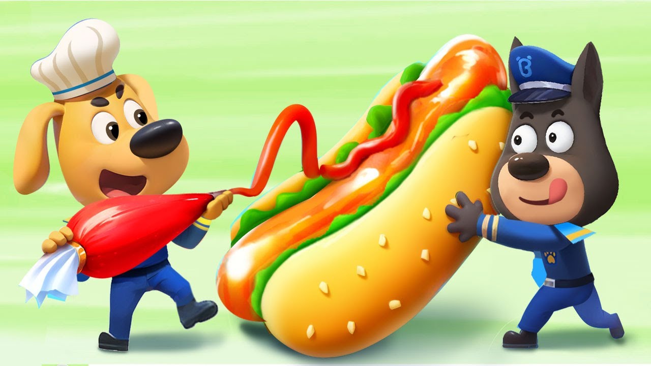 Comida a Domicilio🍕 Dibujos Animados 🔍Sheriff Labrador en Español