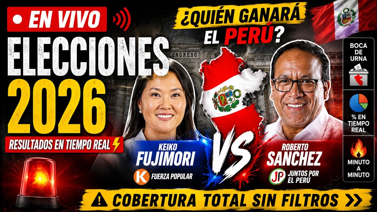 🔴 EN VIVO 😱| RESULTADOS ELECTORALES 2026 PER&Uacute; | CONTEO OFICIAL DE ACTAS 😱