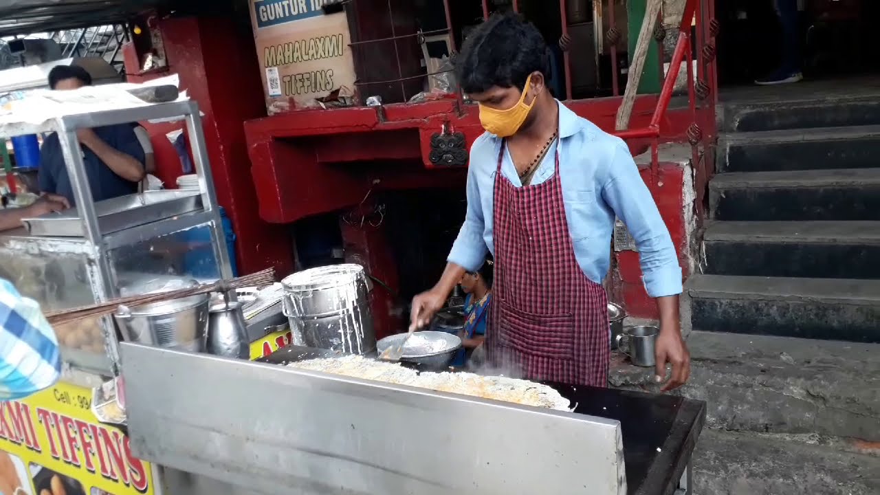 Crispyest dosa in India |most skillful dosa making |crispy rava dosa (street food)