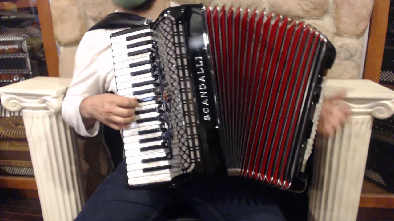 4797 - Certified Pre-Owned Black Scandalli Polifonico IX Piano Accordion LMMH 37 96 $2999