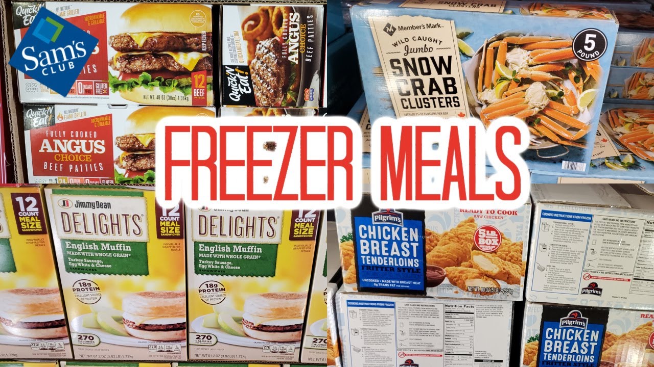 SAM'S CLUB FREEZER FOOD * FROZEN FOOD SELECTION WALKTHROUGH SHOP WITH ME 2021