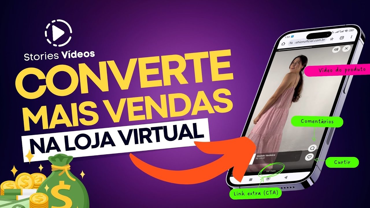 Coloque No Seu Site Para Aumentar as Vendas - App Stories Vídeos Planweb