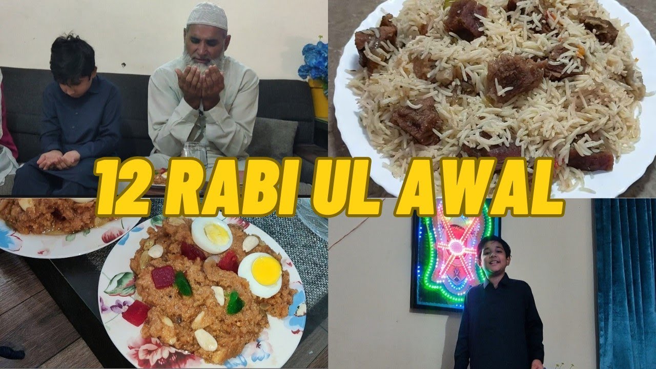 12 Rabi UL Awal pr Mama ne Chakwali Halwa Bnaya 😋 | Special Vlog | Moona and Sakina
