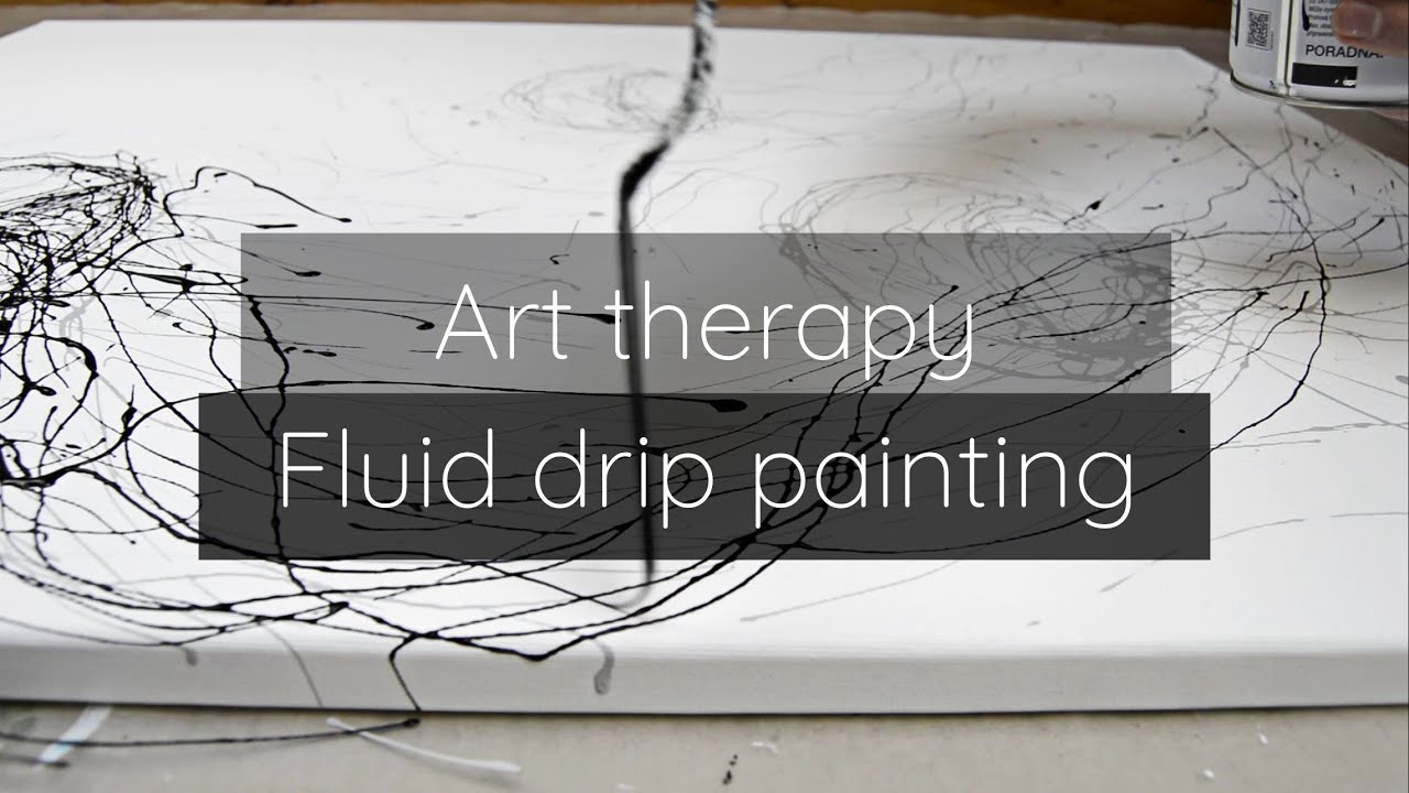 Art therapy | Relaxing drip painting of 