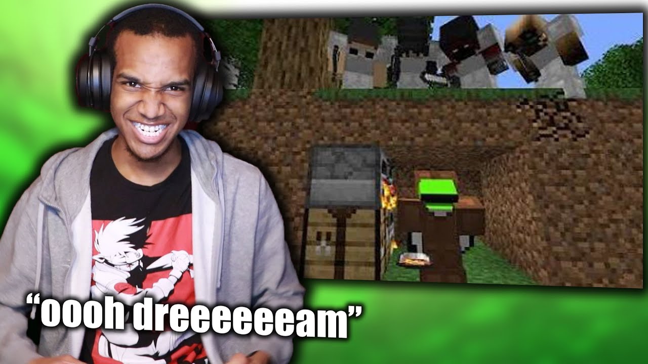 Dream has a GALAXY BRAIN!!!🧠Minecraft Speedrunner VS 4 Hunters REMATCH Reaction (from Dream)