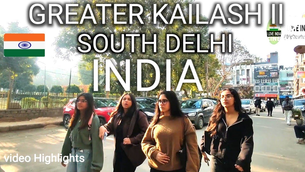 walking In Greater Kailash Part 2 || 🇮🇳 M- Block  Market ||  South Delhi || New Delhi || India 