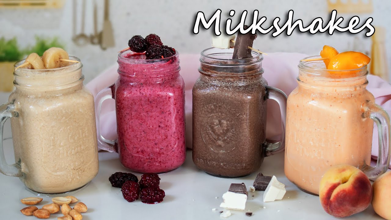4 Easy and Delicious Milkshake Recipes for Summer / ميلك شيك بأربع أنواع مختلفة رائعة للصيف