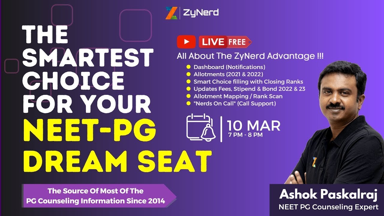 THE SMARTEST CHOICE FOR YOUR NEET-PG DREAM SEAT | NEET PG 2023 COUNSELING