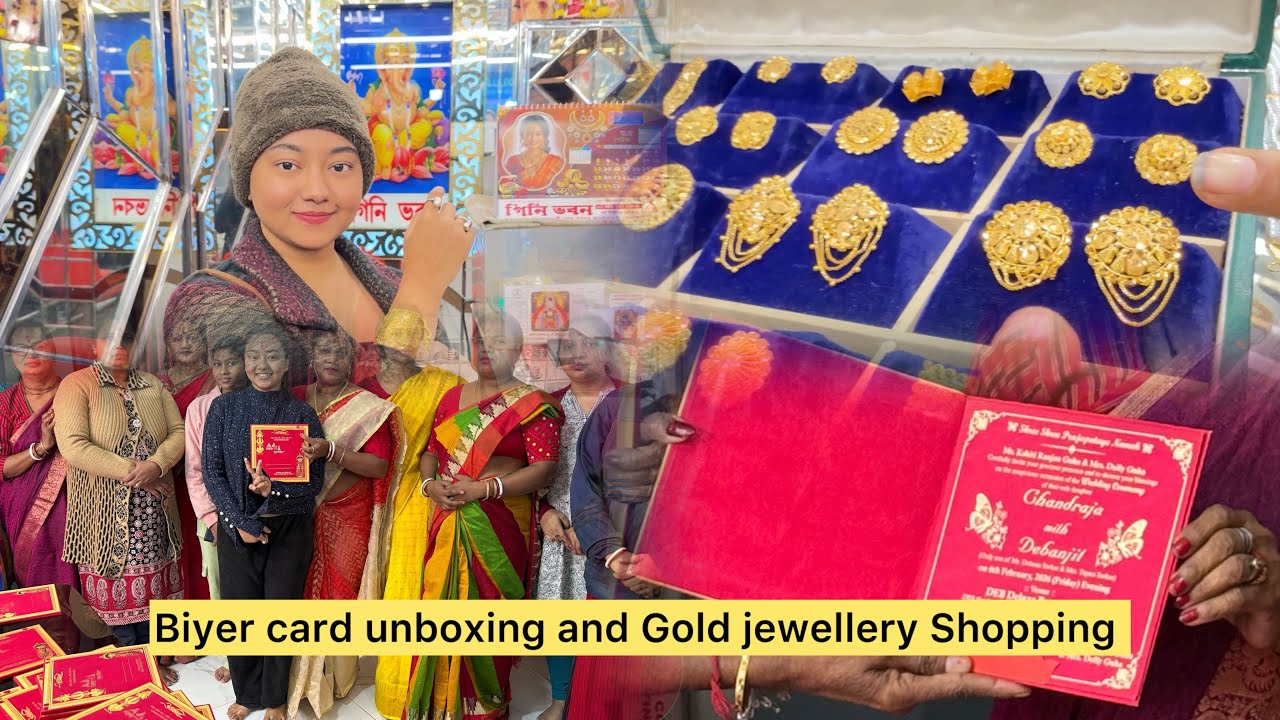 Vlog 185 | Jewellery shopping and Biyer Card Unboxing #wedding #vlog #gold #trending 