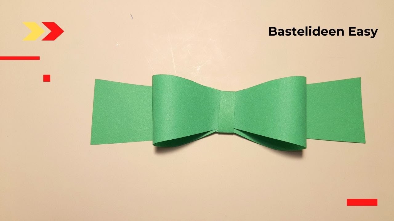 So Basteln Sie Eine Geschenkschleife Aus Papier Basteln Einfach - Bastelideen Easy