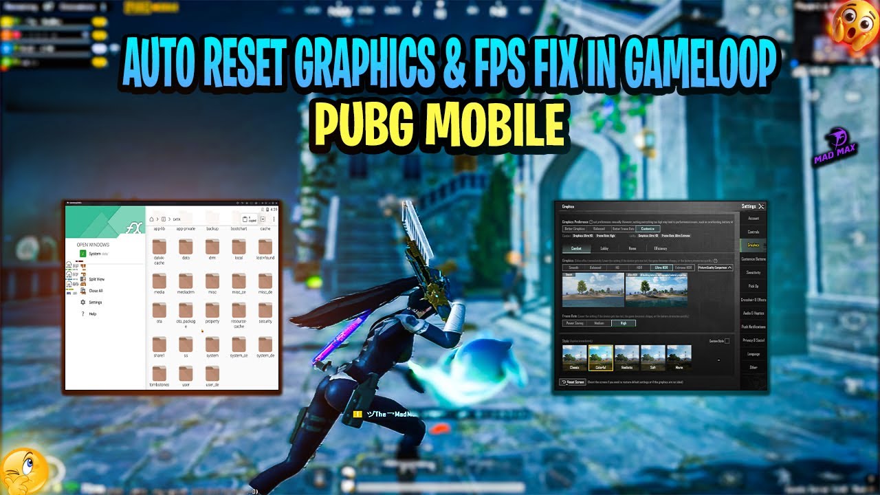 Как исправить автоматический сброс графики и частоты кадров в PubgMobile в Gameloop и TGB