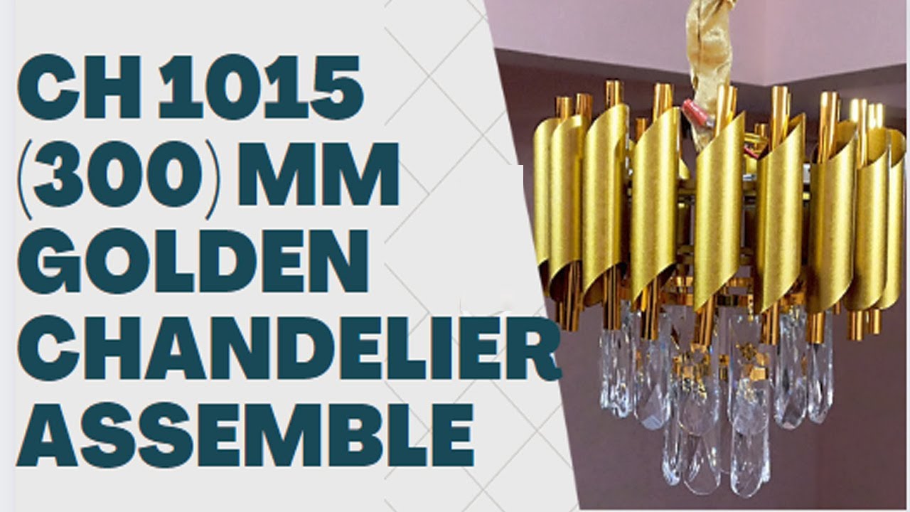 CH 1015 |300 MM| Golden 2-Tier K9 Crystal Chandelier Assemble/Installtion Full Video #installation