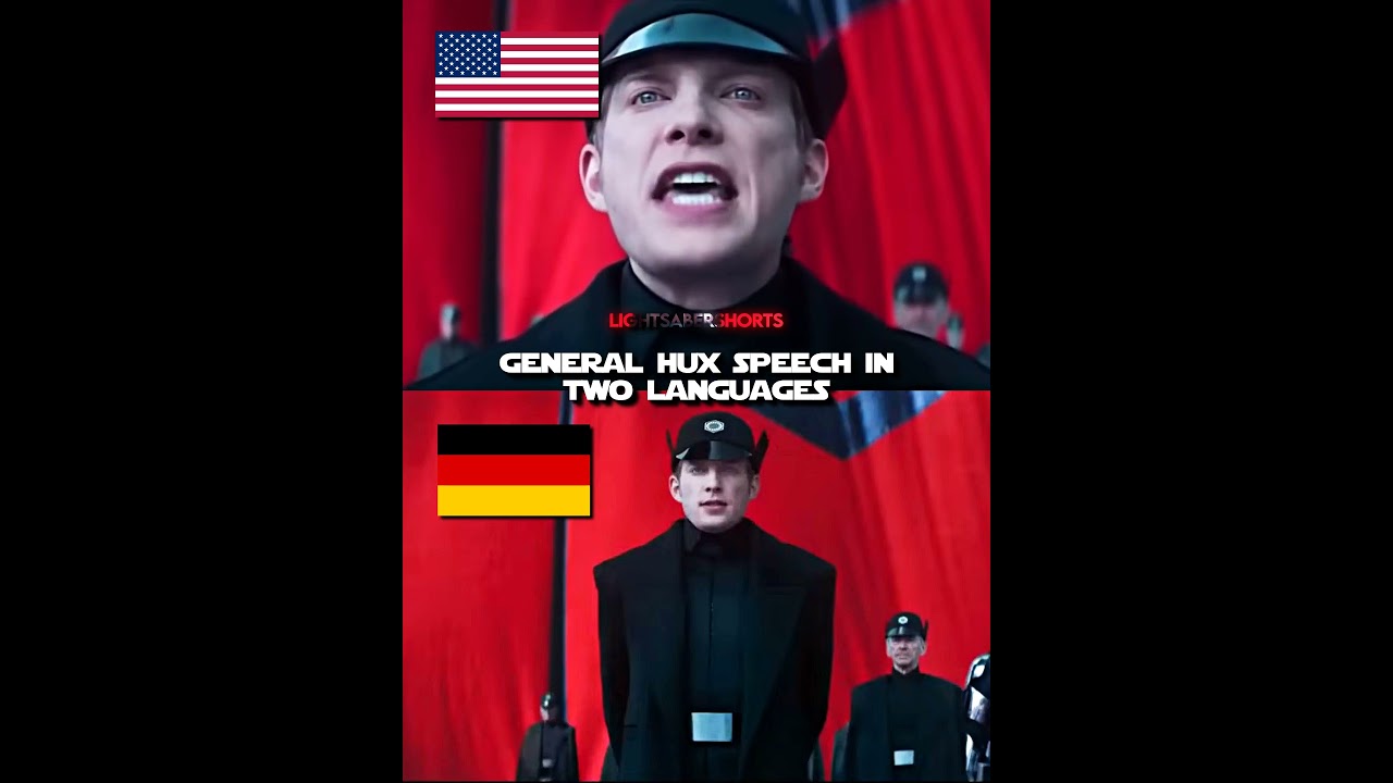 General Hux in German is different.. 🥶🔥#shorts #starwars