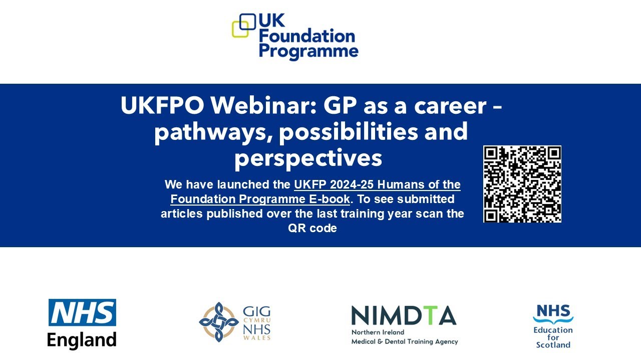 E&S Webinar: GP as a career – pathways, possibilities and perspectives