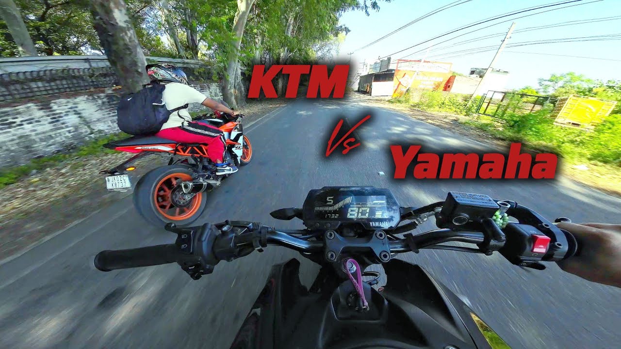 Yamaha MT-15 vs KTM RC390 &ndash; Traffic Mein Hyper Ride! 😱🔥 Kaun Nikla Tez ?
