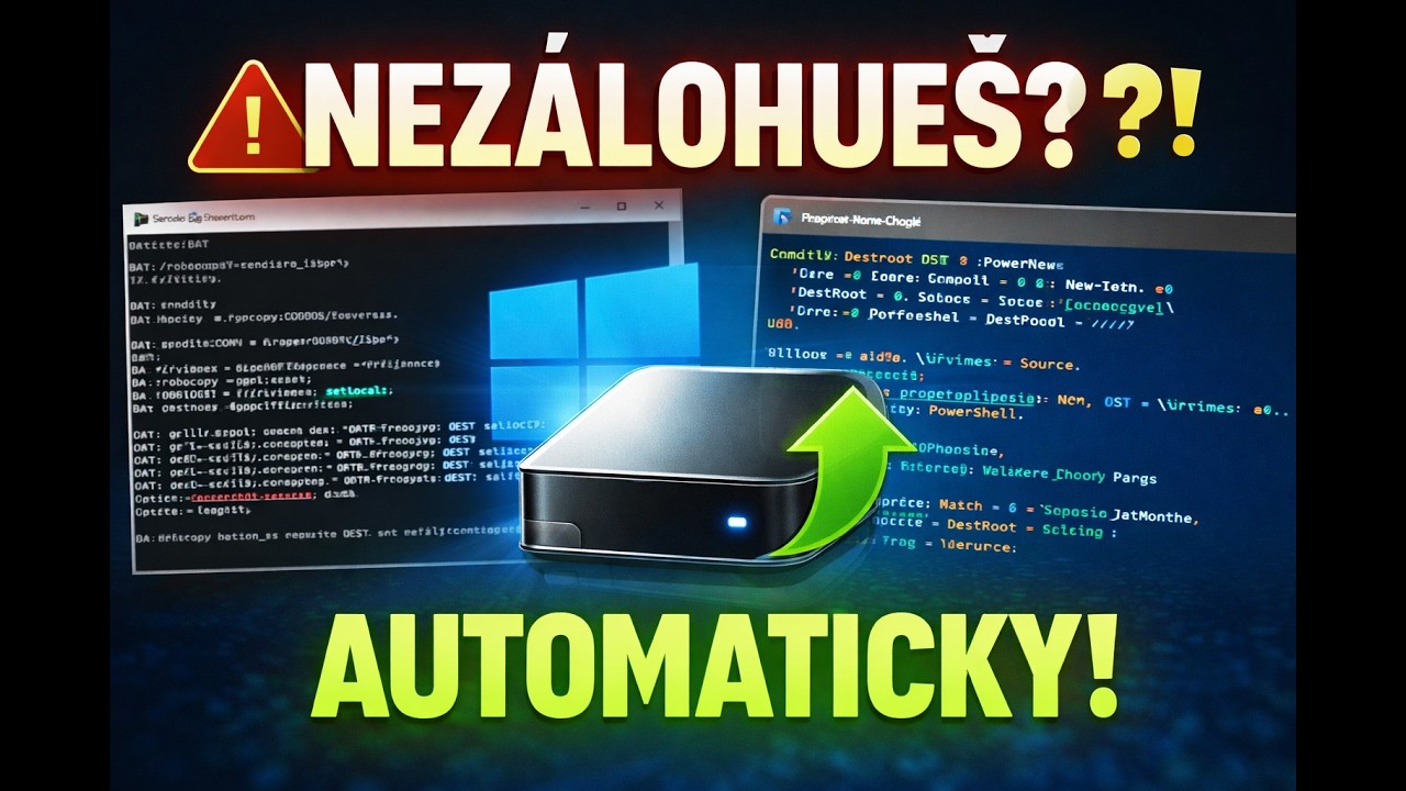 Jak nastavit automatickou zálohu dat ve Windows – bez programů