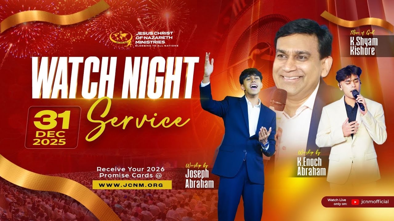 JCNM K Shyam Kishore || Watch Night  Live Service || 31 Dec 2025