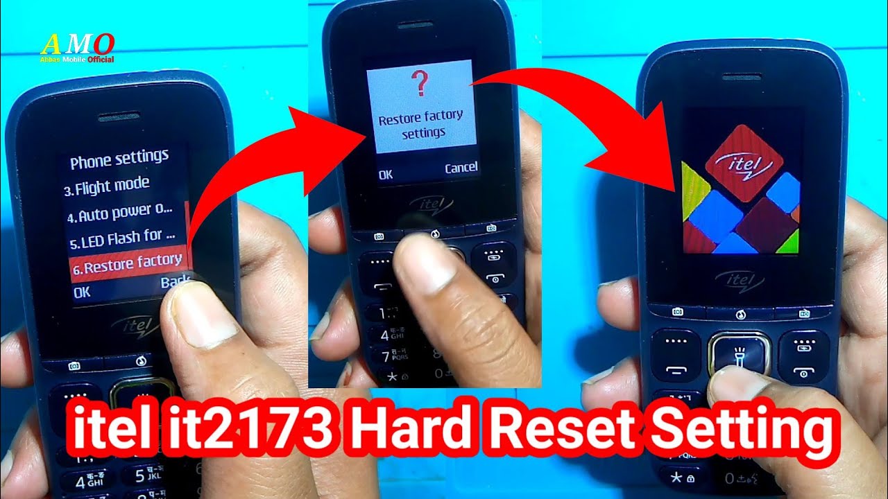Itel it2173 Hard Reset / How To Reset Itel it2163 Mobile / Keypad Mobile Restart Setting/Itel Phone