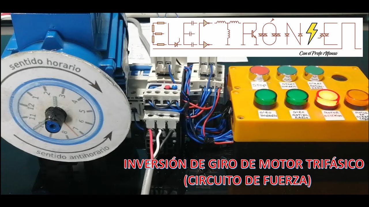 INVERSIÓN DE GIRO DE MOTOR TRIFÁSICO (PARTE II - FINAL) – CIRCUITO DE FUERZA