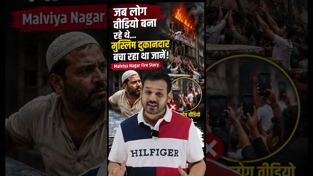 जब लोग Video बना रहे थे&hellip; Muslim दुकानदार बचा रहा था जानें! | Malviya Nagar Fire Story