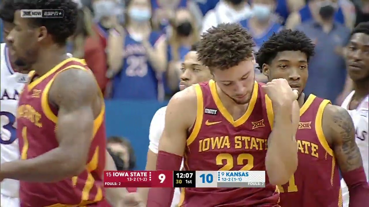 #15 Iowa State vs #9 Kansas | NCAA Men's Basketball | 01/12/2022