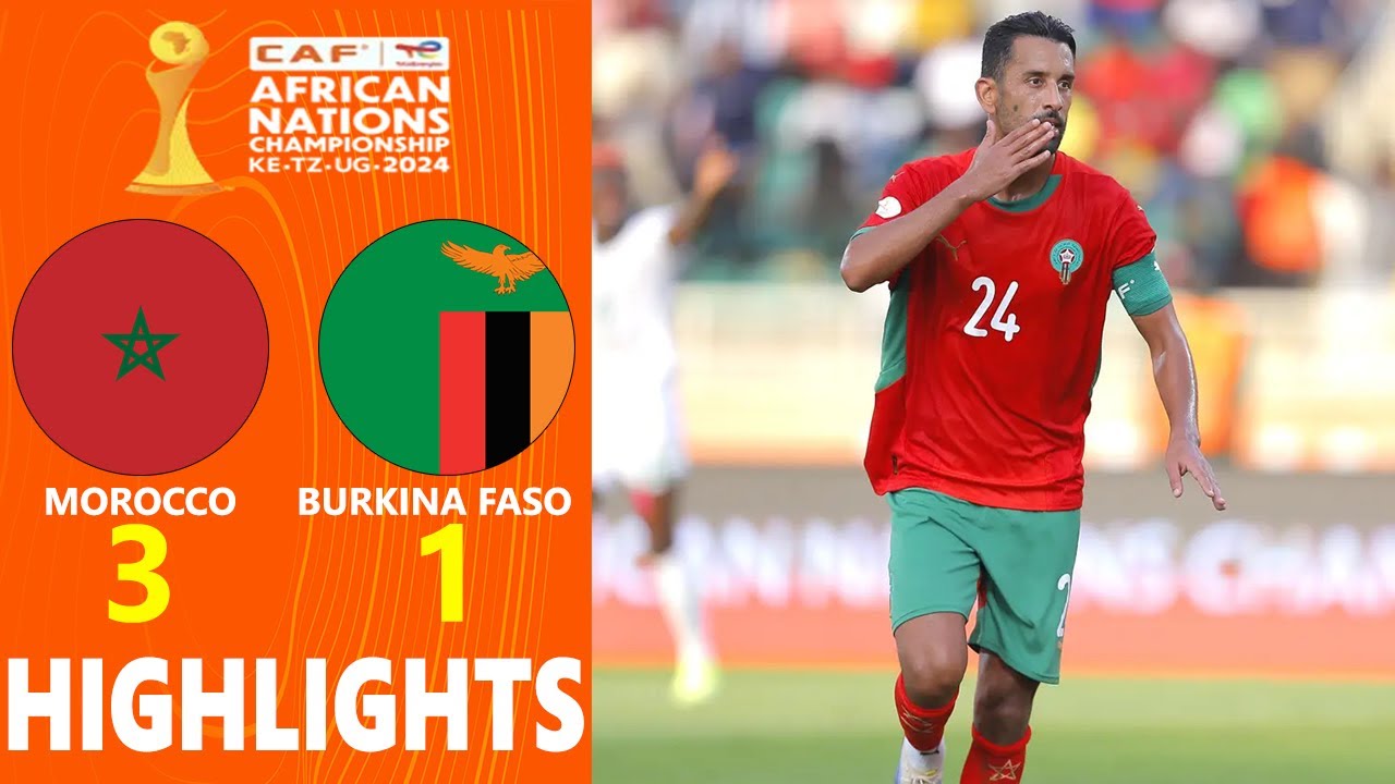 Morocco vs Zambia Highlights 🔥 CAF African Nations Championship 2025 Group A