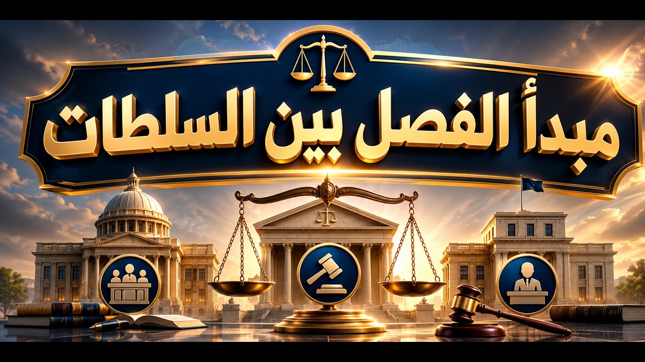 مبدأ الفصل بين السلطات الثلاث (التشريعية والتنفيذية والقضائية)