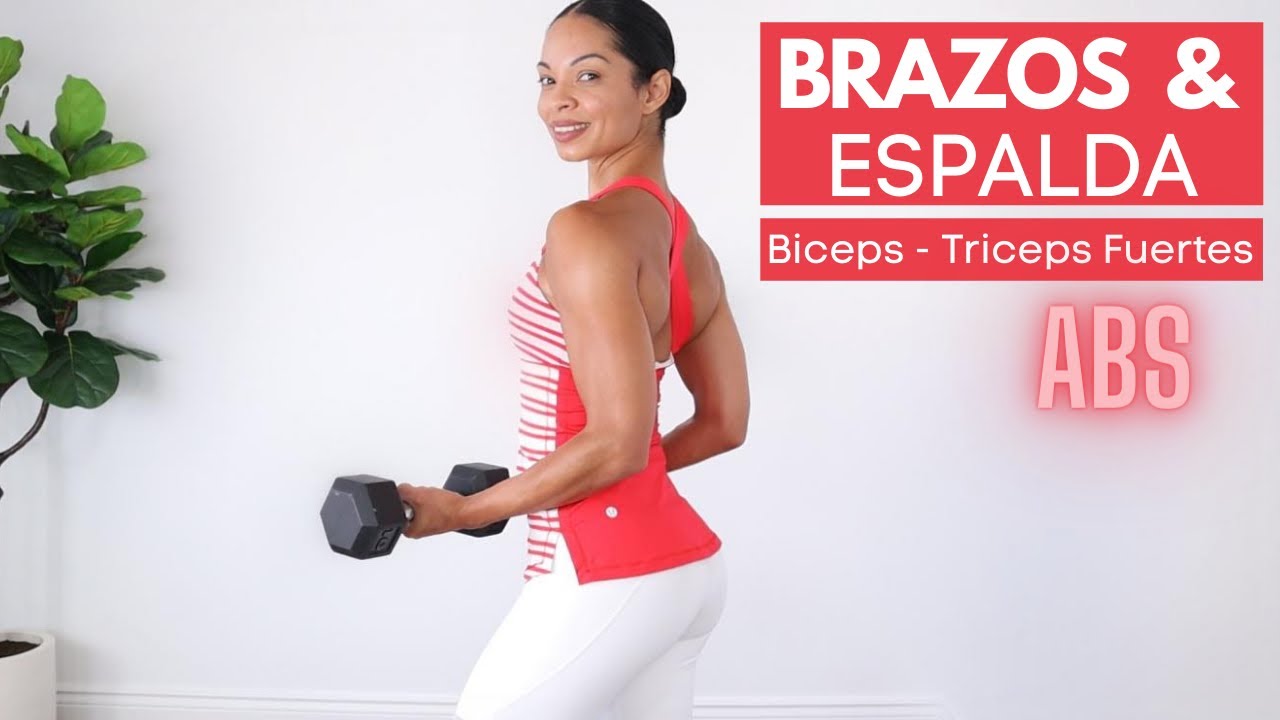 RUTINA para Tonificar y Endurecer brazos y Espalda | Ejercicios para Brazos, Espalda y ABS