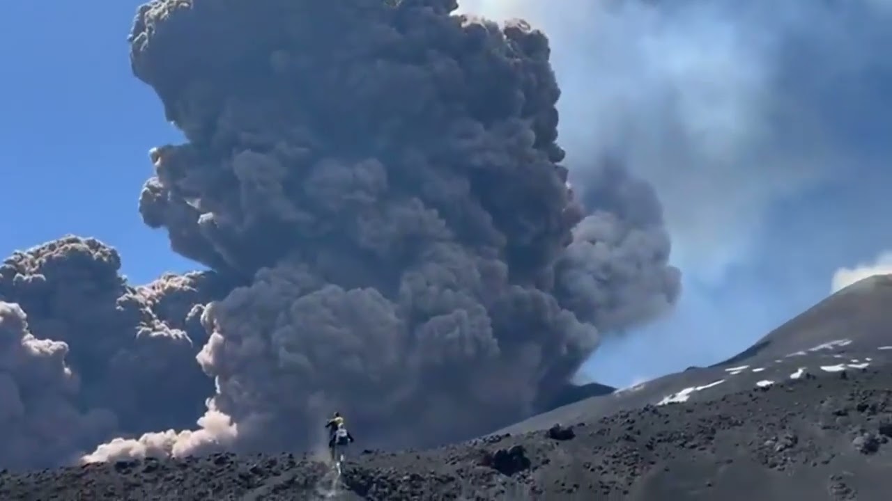 WATCH: Sicily's Mount Etna erupts in plume of ash and smoke