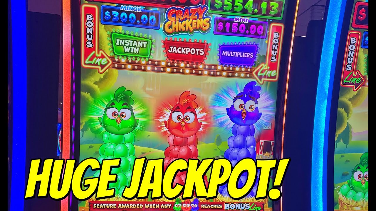 🚨🚨HUGE JACKPOT on Brand New Crazy Chickens Slot!!