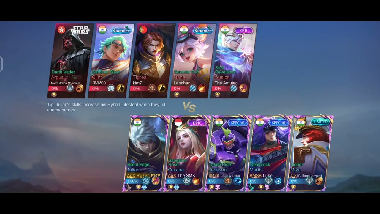 Jungler Julian gameplay #indianesports #mobilelegends #mlbb #godlike #s8ul #mlbbhighlights #julian 