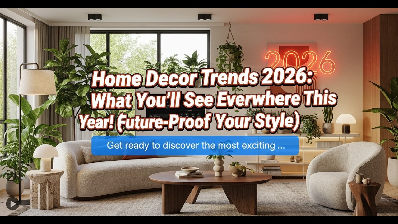 Home Decor Trends 2026: What You'll See Everywhere This Year! (Future-Proof Your Style)