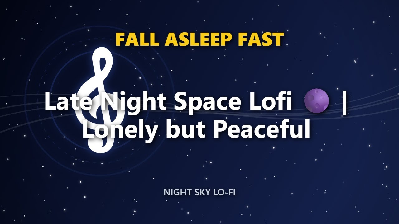 Late Night Space Lofi 🌑 | Lonely but Peaceful