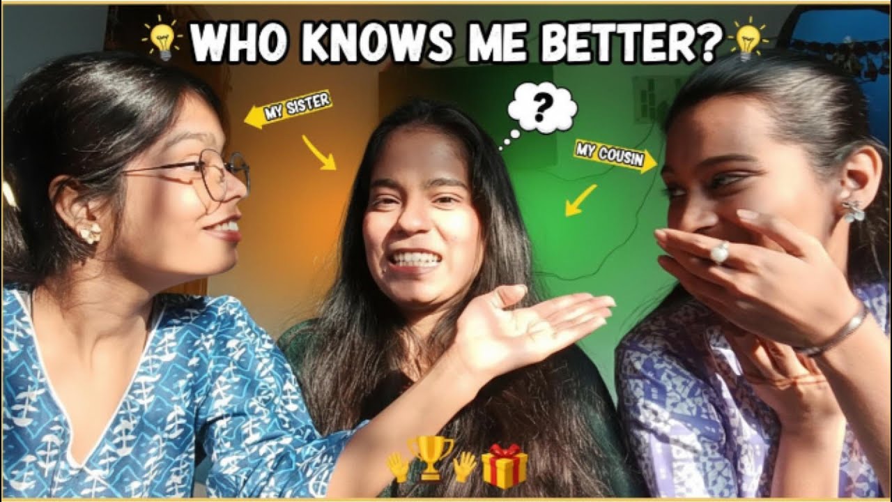 Cousin Sister vs Own Sister | Who Knows Me Better? 😱#vlog #explore