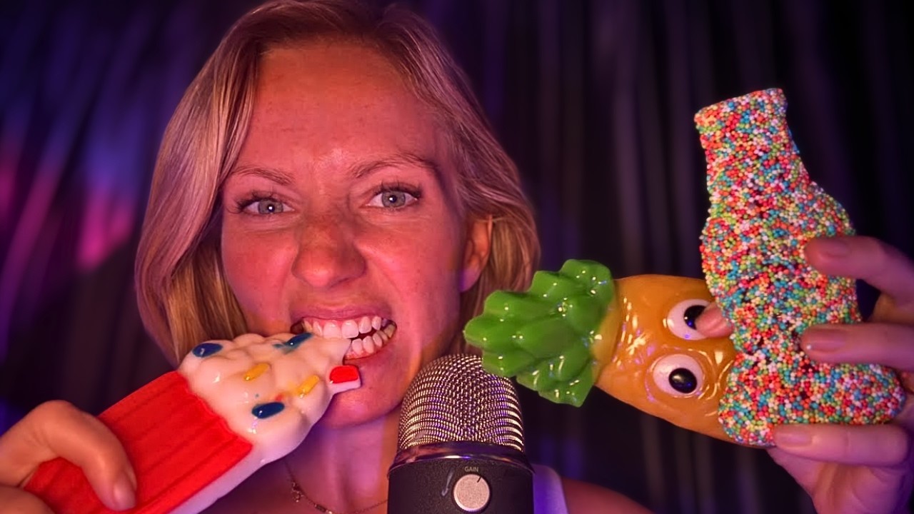 ASMR Gummy Chewing 👄 ULTIMATE Mouth Sounds (HIGHLY REQUESTED)