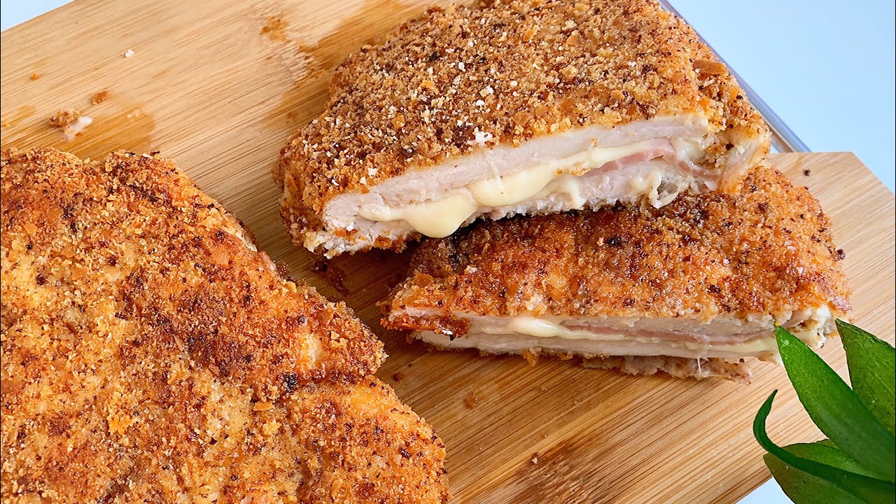Cordon bleu /poulet pané كوردون بلو /وصفة/ رائعة بصدر الدجاج
