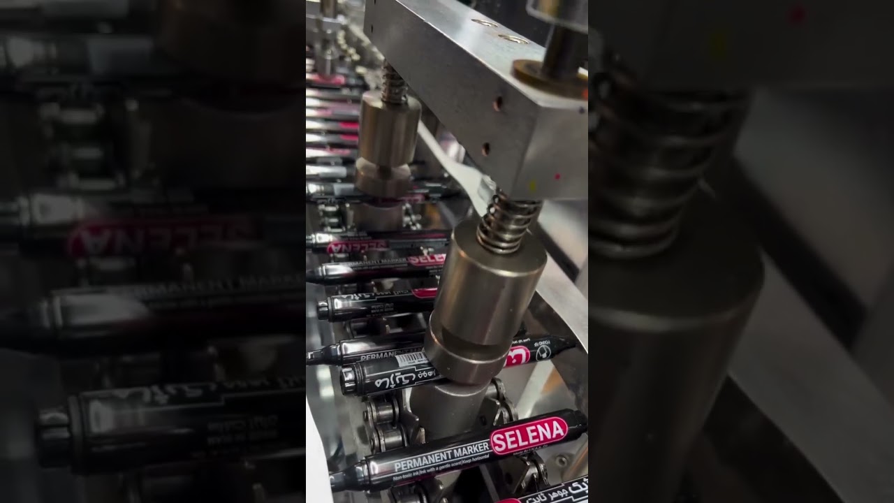 Marker Pen Making Machine.  #machine #shortvideo #factory #automobile #industrialmachinery #cnc