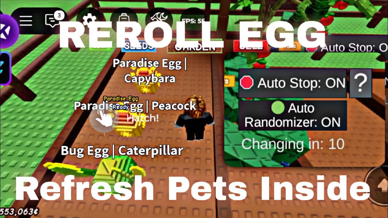 [🥚] Grow a Garden Script | Reroll egg, Esp Pets, Refresh Pet | Randomizer Pets , Auto Event!