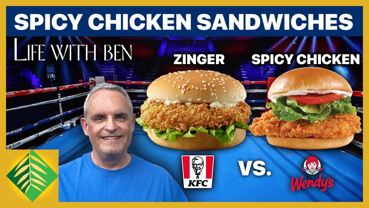 KFC Zinger против острого куриного сэндвича Wendy's | Жизнь с Беном