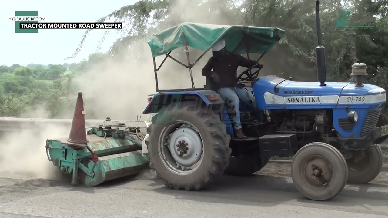 TRACTOR MOUNTED ROAD SWEEPER