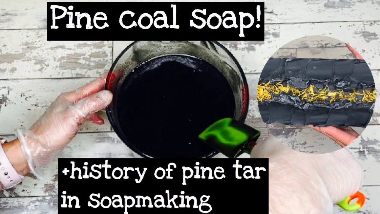 Pine Coal Soap! + the history of pine tar soap | Lemongrass+Green Tea | Day 175/365