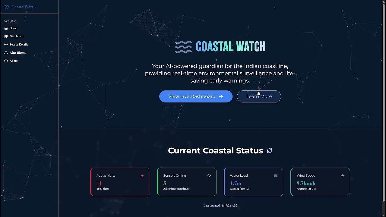 CoastalWatch : Coastal threat Alert System
