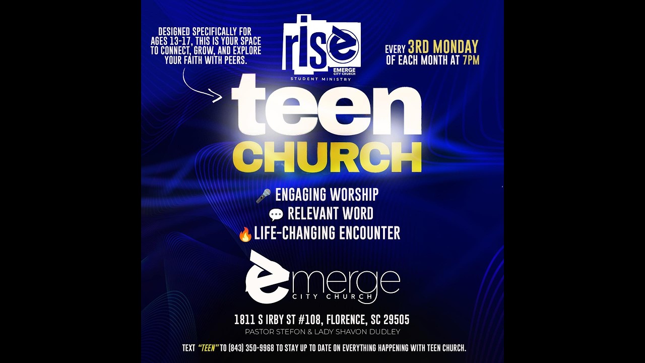 HCCOC Presents Emerge City Teen Church 2026 | 02.15.2026