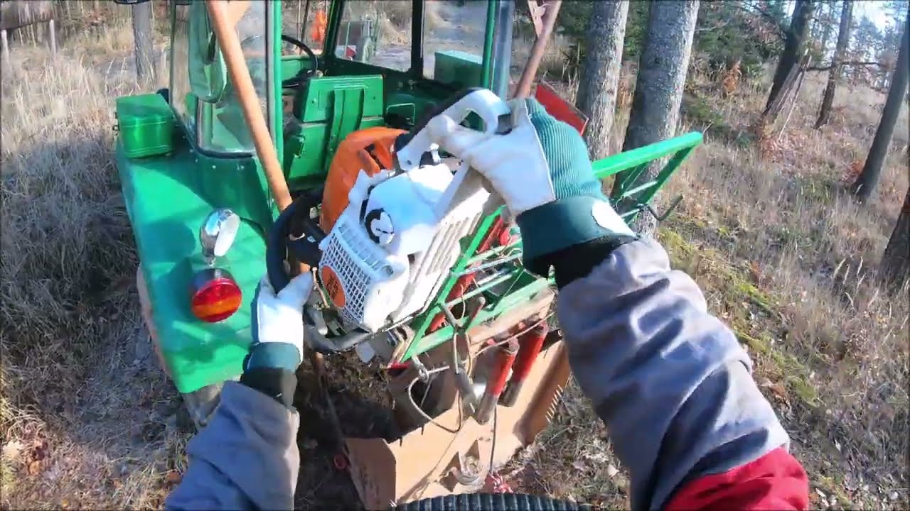09 díl 2025 smrk borovice těžba dřeva samovýroba Traktor Zetor 2011