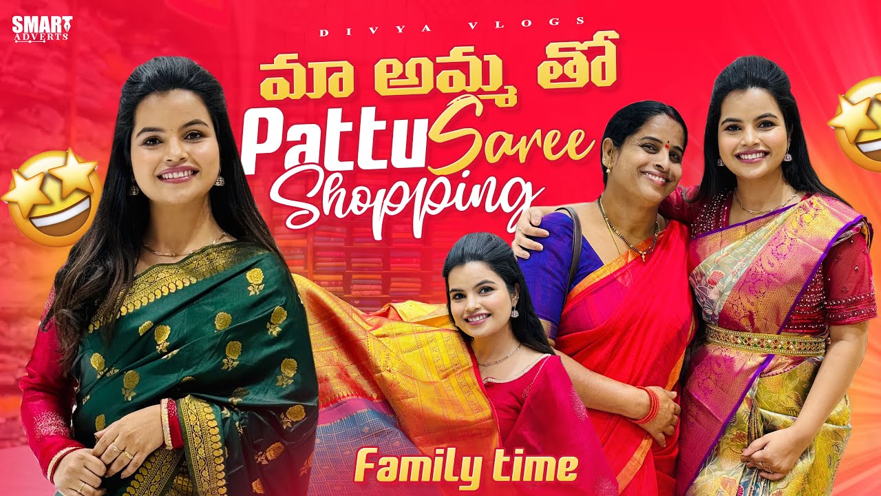 Pattu Saree Shopping With My Mum || Wedding Season Special || Family Time || Divya Vlogs