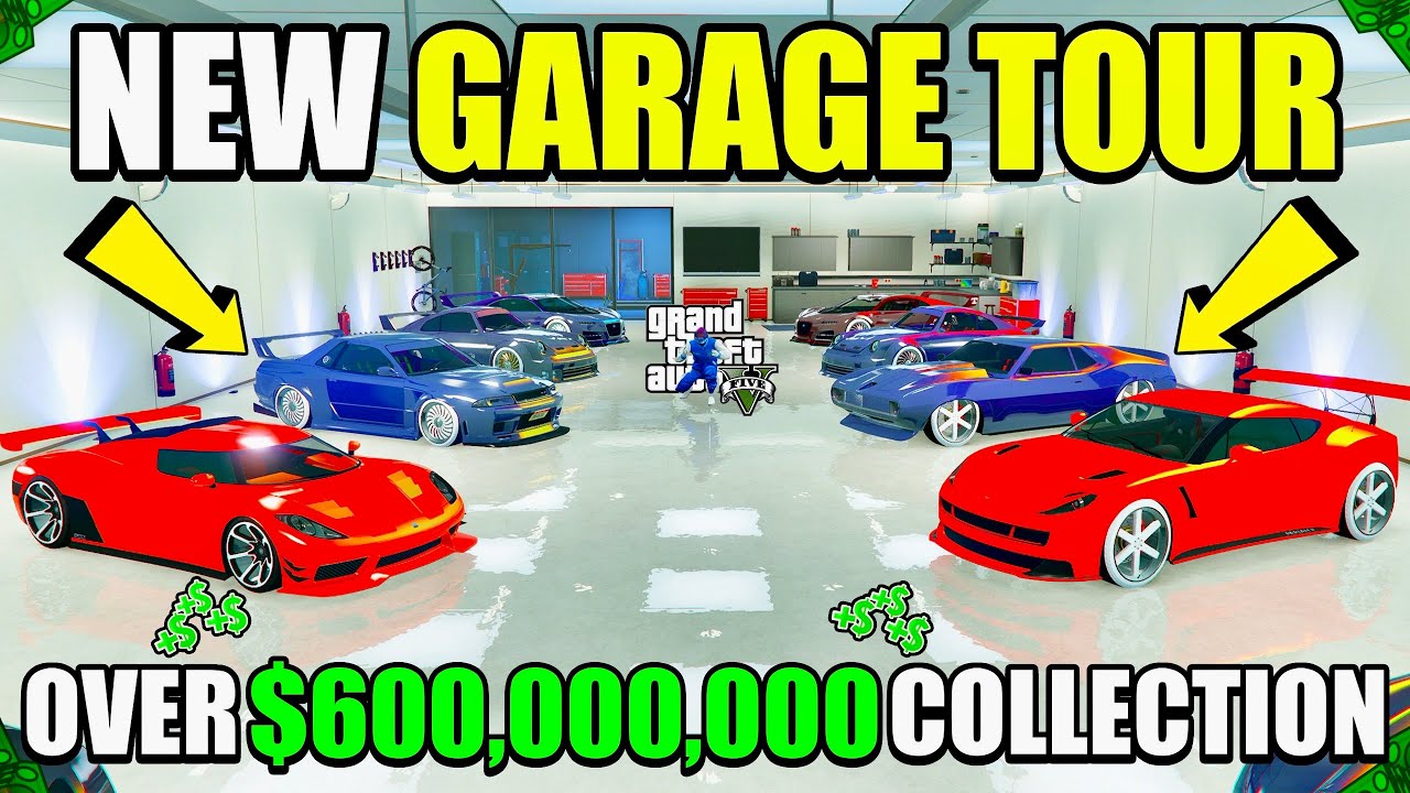 My GTA 5 Online Car Collection GARAGE TOUR! OVER $600,000,000 Worth of CARS!