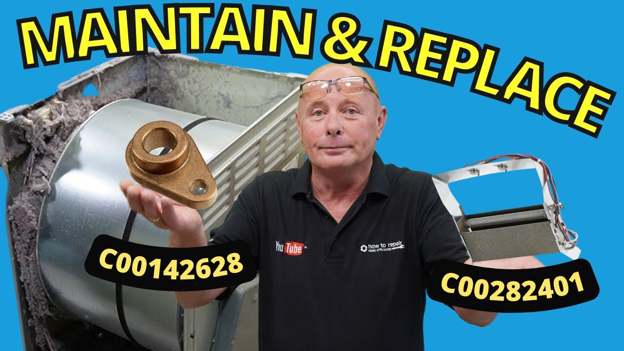 Tumble Dryer Hotpoint & Indesit Taking too long to dry replace heater/bearing C00142628 & C00282401