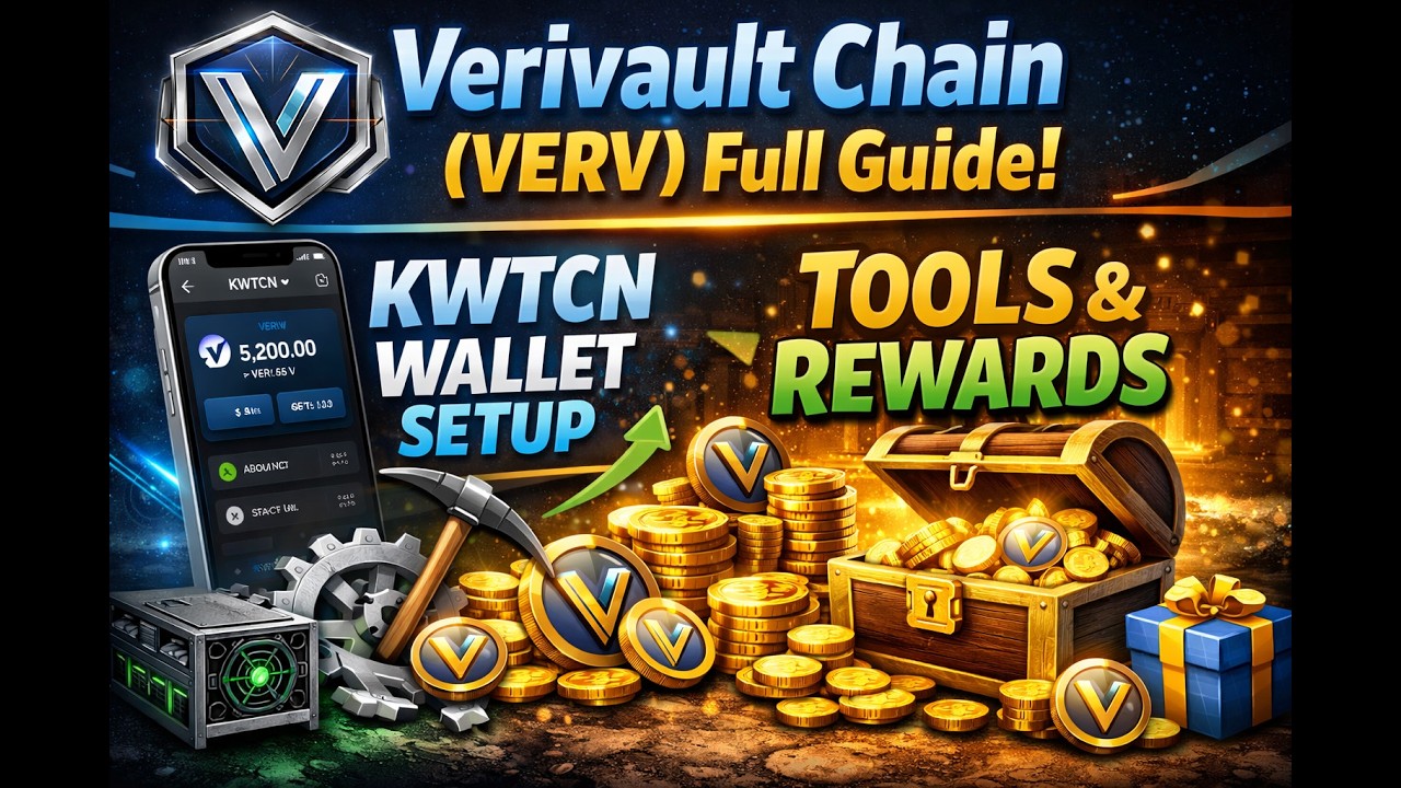 Verivault Chain (VERV) Full Guide | KWTCN Wallet Setup, Tools & Rewards Explained IN 2026