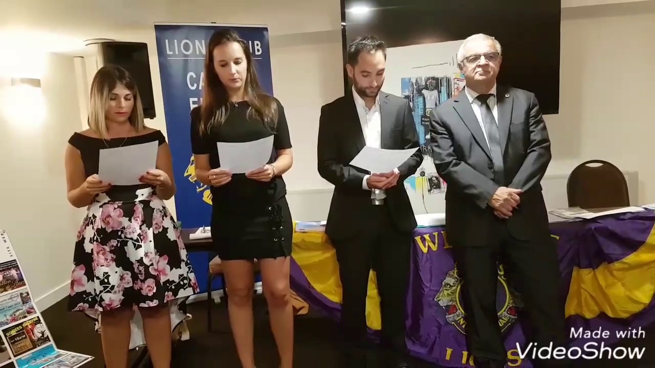 2017 LionsClub  Cannes Europe Cérémonie d' Intronisation de Laurène, Lise et Julien