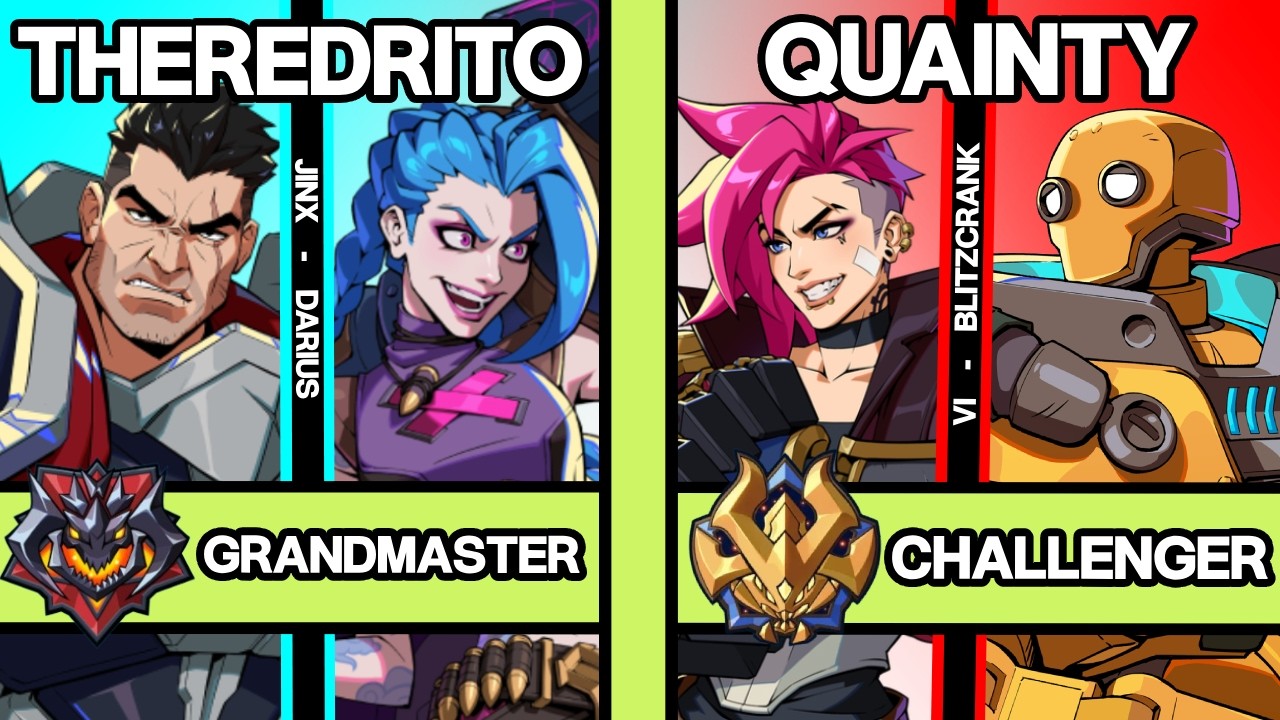 2XKO ▰ THEREDRITO (Jinx-Darius) vs QUAINTY (Vi-Blitzcrank) ▰ 2XKO Pro Replays